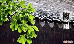 梅雨季节是什么时候