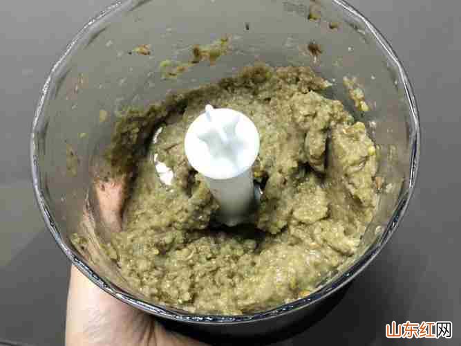 自制绿豆面糊饼