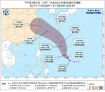 2023年第6号台风“卡努”强度逐渐加强 未来将向我国东部近海靠近