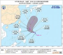 2023年第3号台风“古超”向西偏北方向移动 强度逐渐增强