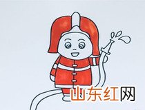 消防员怎么画 简单的消防员画法